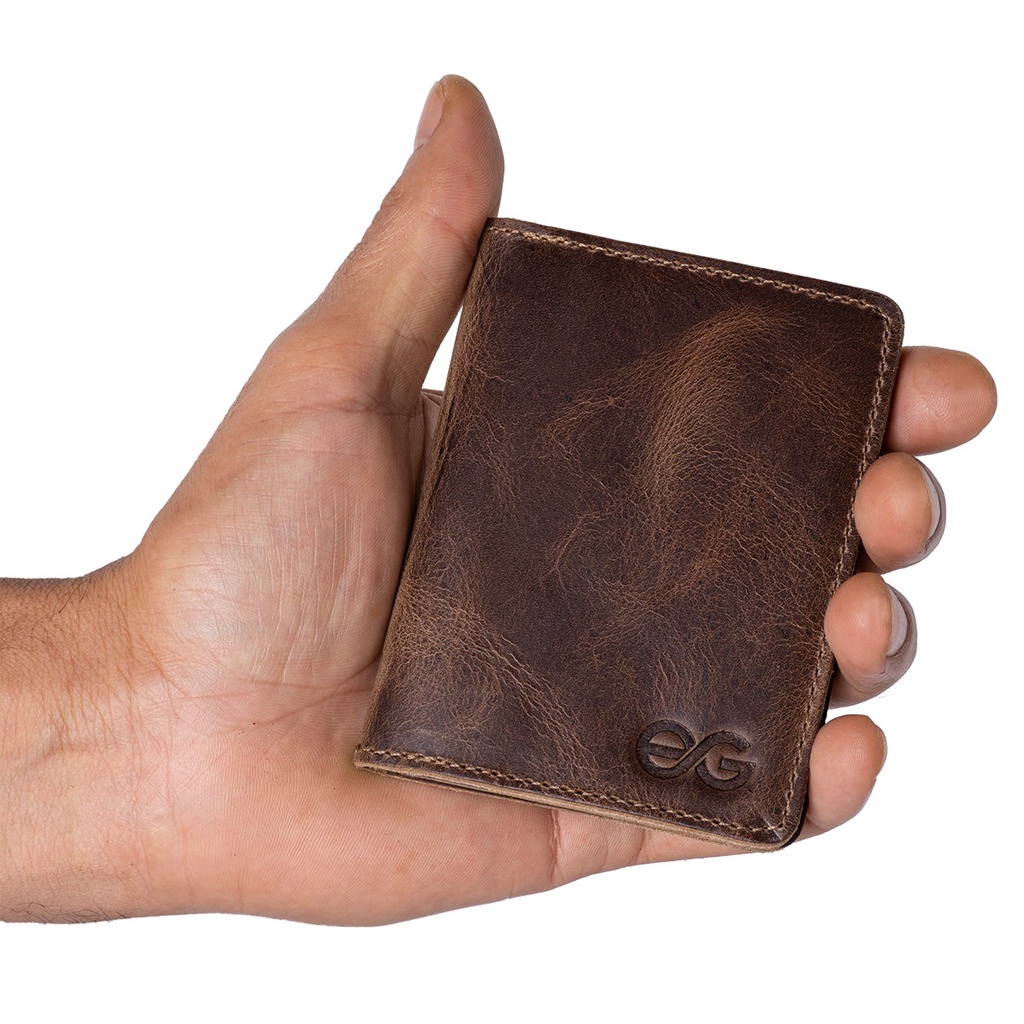 Carteira Pequena Cnh/cédulas/cartões Mini Couro Bovino