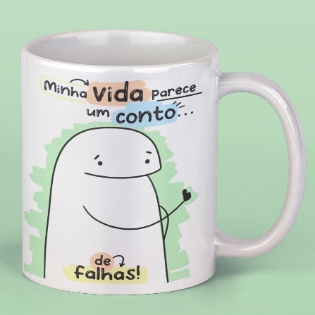 Caneca Meme Boneco Palito Flork Conto De Falhas - Carrefour