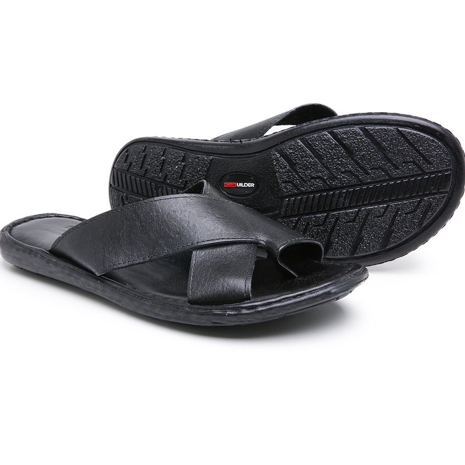 Chinelo Feito em couro artesanal Chinelo masculino Chinelo slide Ref - 224