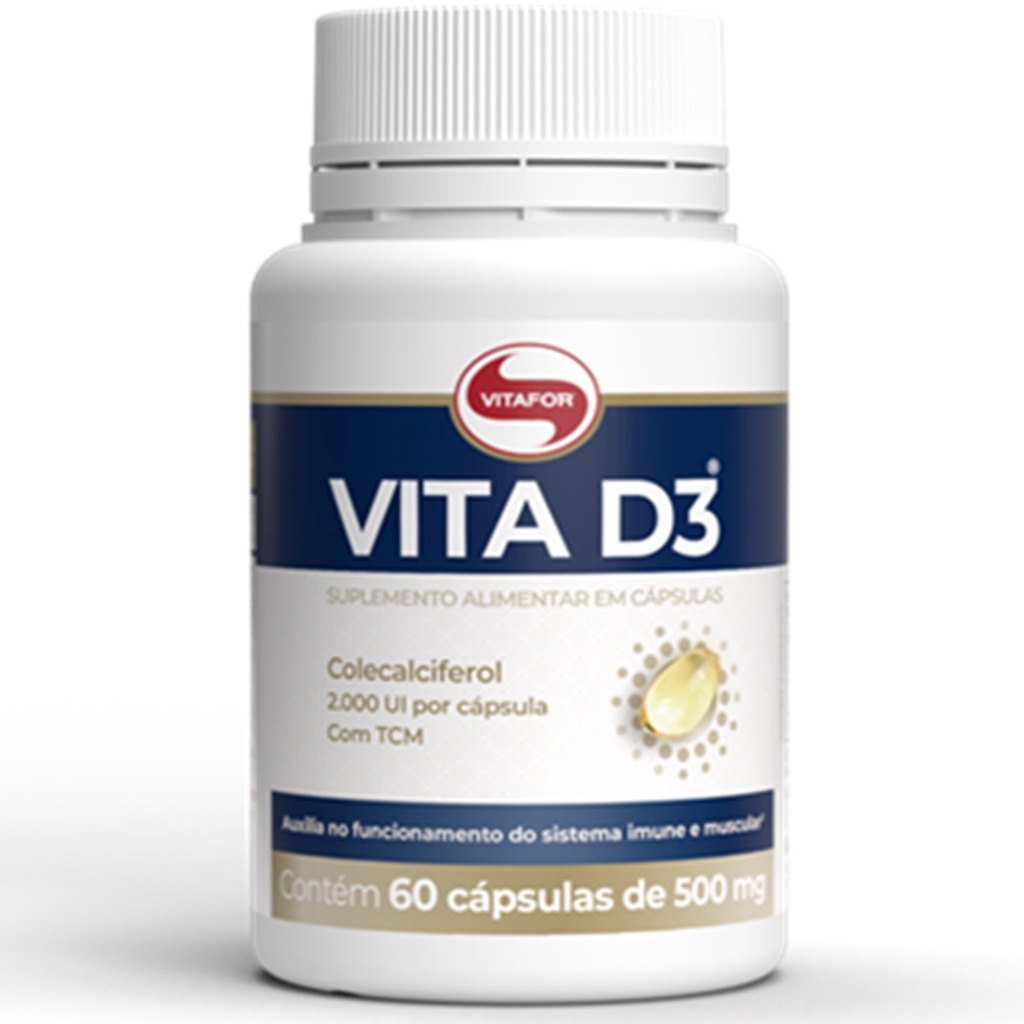 Vita D3 2000 Ui 60 Capsulas - Vitafor / Original