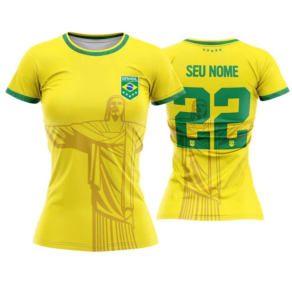 Camisa Seleção Brasileira 2022 Preta Escolha o nome e o numero - Sportiza