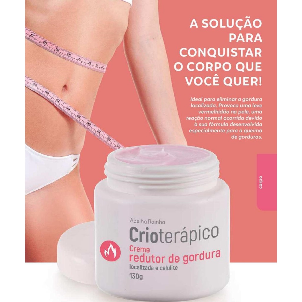 Creme Redutor De Gordura Localizada E Celulite - Crioterápico - Abelha ...