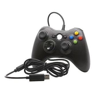 Controle de Xbox 360 com Fio USB para Video Game e PC, Joystick Ergonômico Preto Cabo 1,5metros em Oferta na Shopee