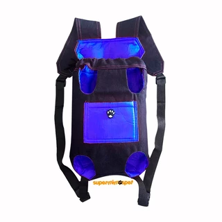 Bolsa Canguru Transporte para Cachorro Tam P Azul