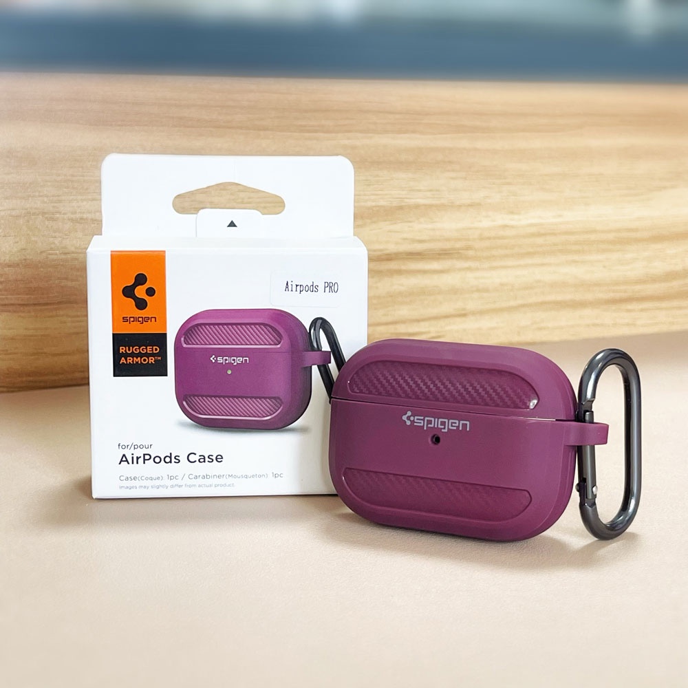Capa Spigen Rugged Armor Fibra De Carbono Textura De Silicone Para