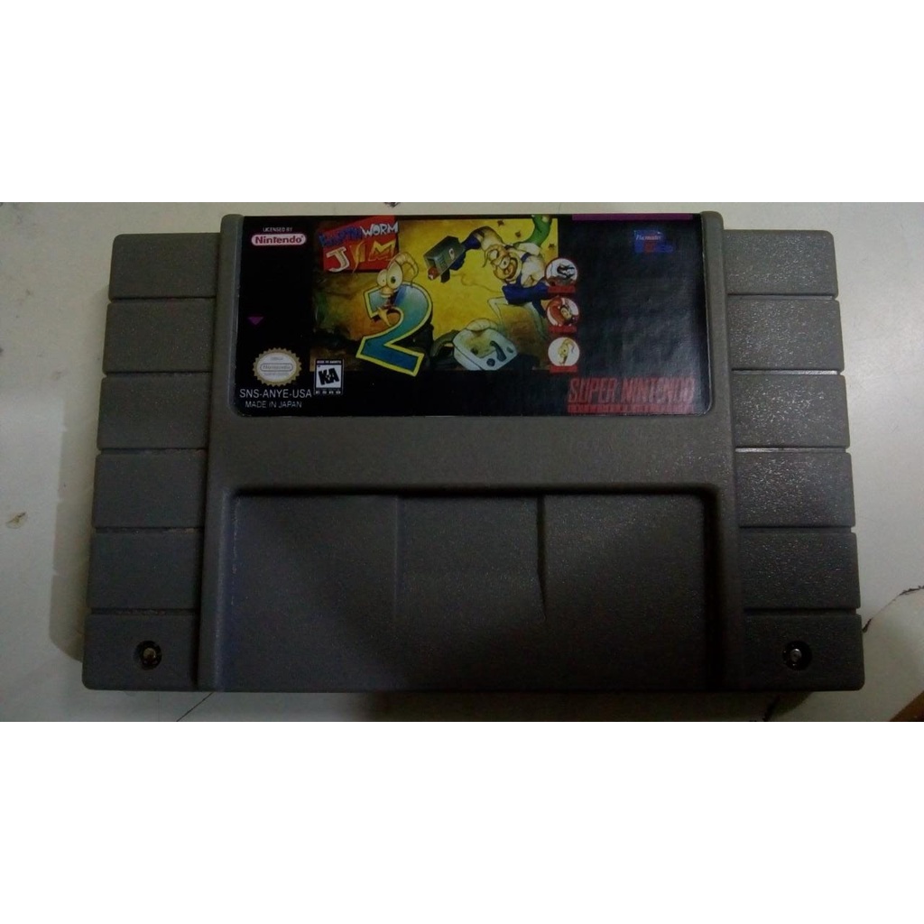 Preços baixos em Jogos de videogame Nintendo SNES earthworm Jim