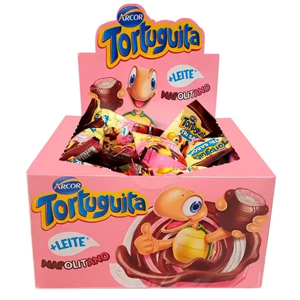 Chocolate Tortuguita Ao Leite Napolitano - 372g | Shopee Brasil