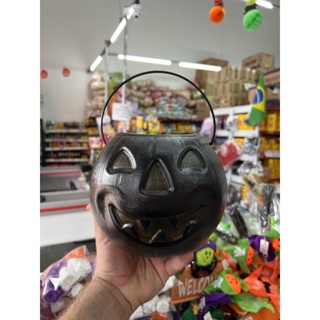Balde Abóbora Dark Grande Halloween
