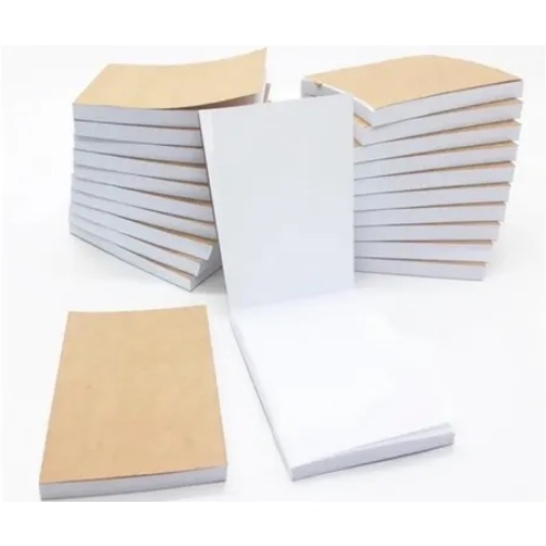 50 blocos de 50 folhas - 7x10cm sem impressão comanda bar, anotação, rascunho, restaurante