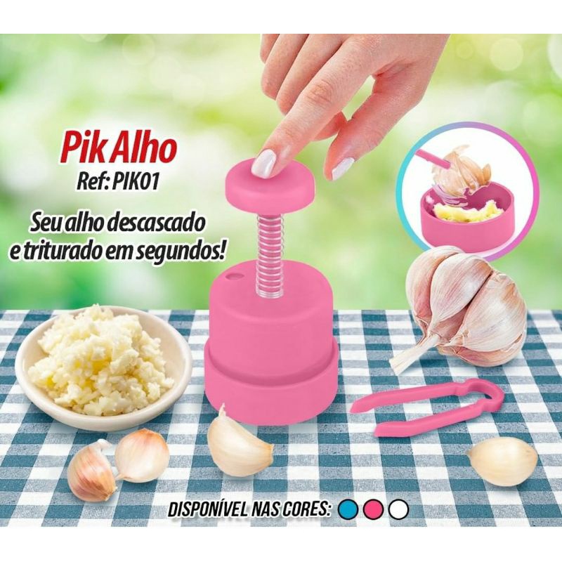 Triturador Com Descascador De Alho Garlic Master