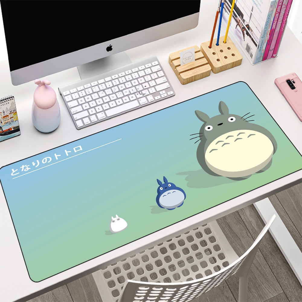 Tapete De Rato Totoro Anime XXL Tapetes Gamer 800x300mm Teclado Grande Para PC Kawaii