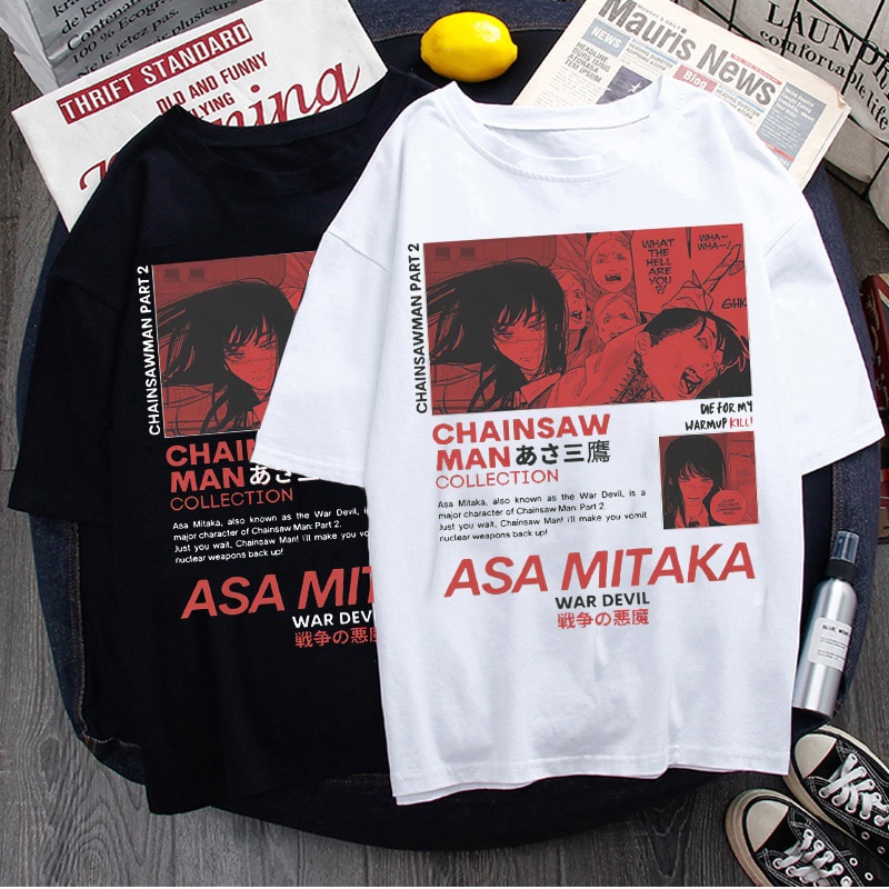 Anime Print Crew Neck T-Shirt, Topo de Manga Curta Fofo para