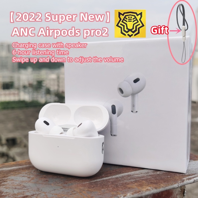 【 2022 Super Novos Produtos 】 Fones De Ouvido AirPods Pro2 Gen TWS 1562A Chip ANC Mais Bluetooth Sem Fio IOS16 Move Para Volume Controle Air Pods Pro 2 Com Microfone