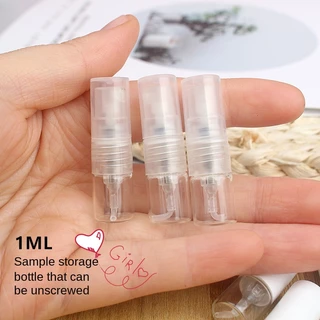 5pçs 1ml Frasco De Embalagem De perfume Amostras De Fumaça Portátil De Alta Qualidade Artefato De spray Fino Quando Uma Garrafa Está Vazia