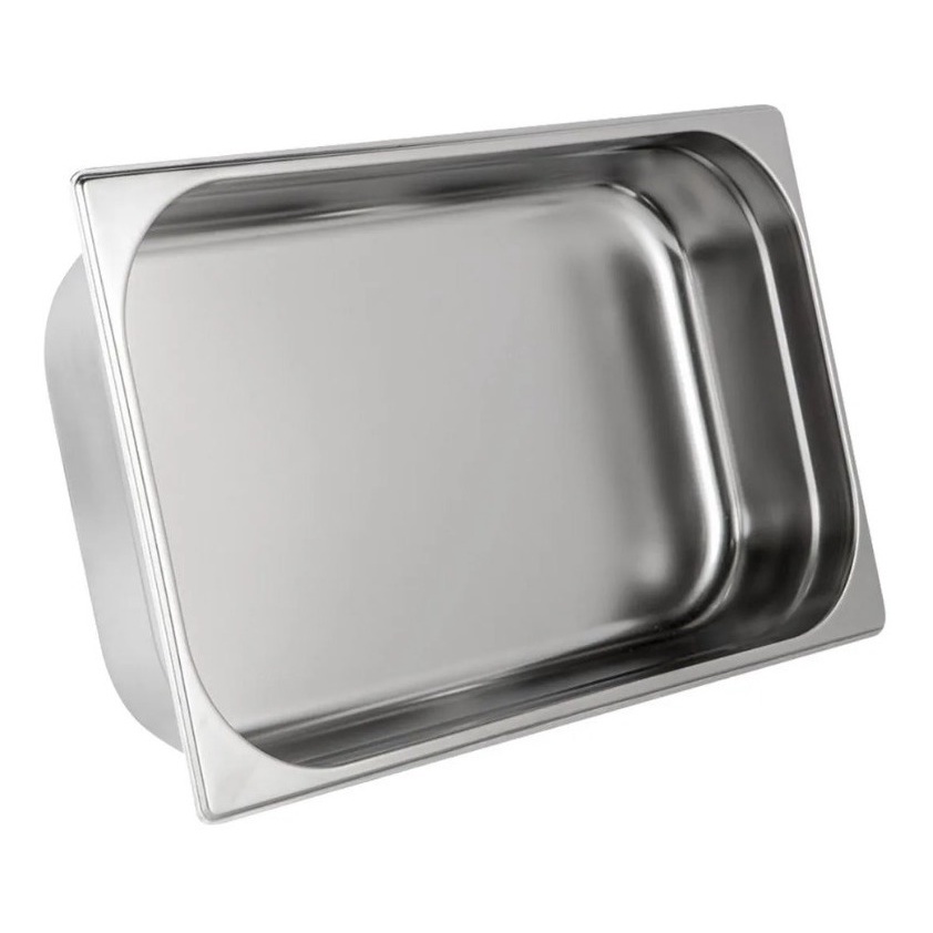 Cuba 1/1 100mm Gn Inox Gastronomica Rechaud Buffet Sem Alça E Envio Imediato Para Buffet Restaurantes Lanchonetes Cozinhas e Refeitórios em Geral