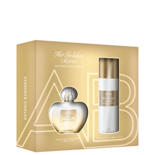 Kit Her Golden Secret Antonio Banderas Feminino (Eau de Toilette 80ml + Desodorante Spray 150ml)
