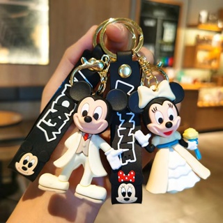 Novo Chaveiro Mickey Minnie Figure doll keychain De Mochila Para Crianças Carro Presente De Casal