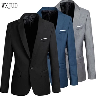 Casaco Blazer Masculino Slim Fit Jaqueta Moderno Escritório Vestido De Casamento Casual Negócios 10103