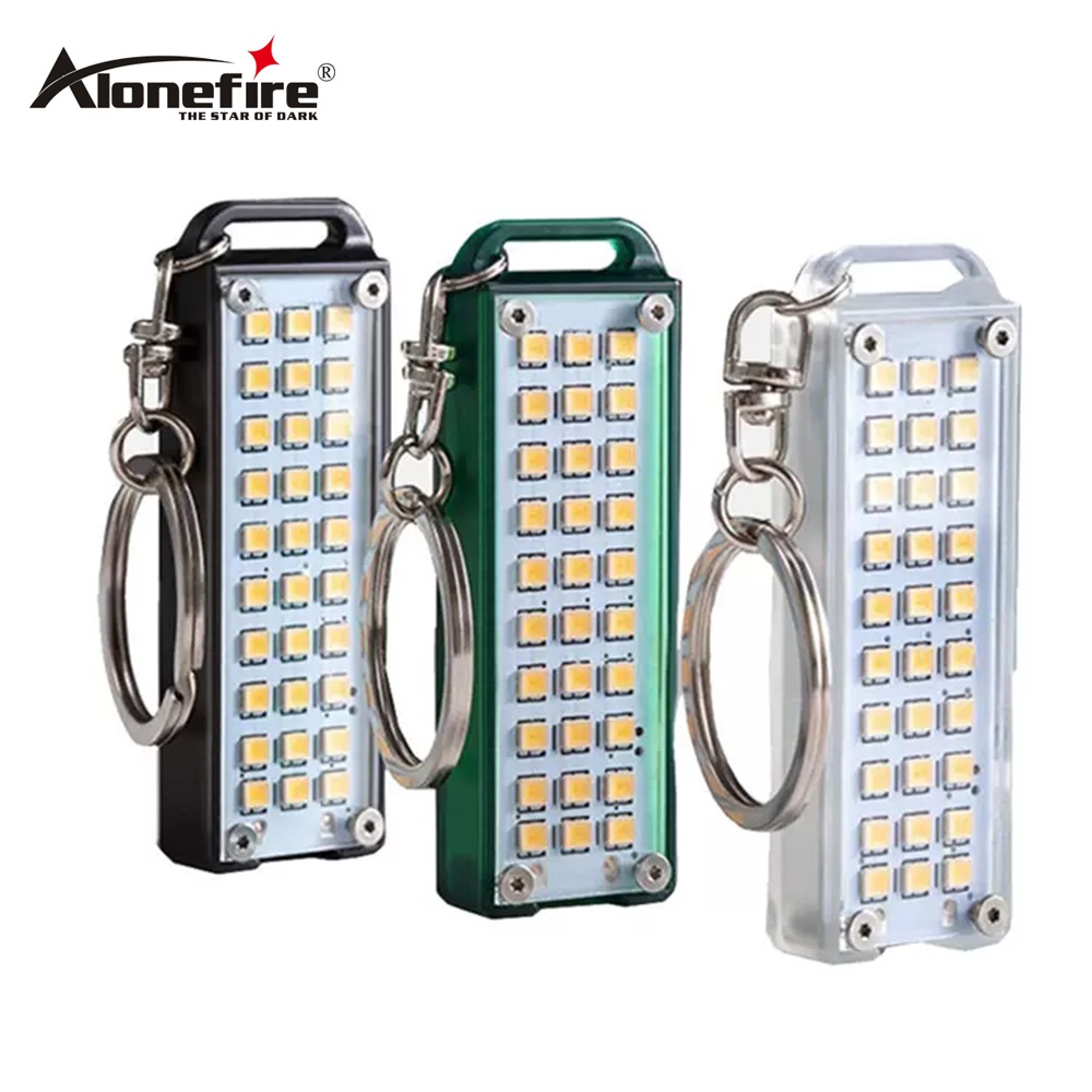Alonefire YK-D30 Mini Chaveiro LED USB Luz De Trabalho Portátil Para Caminhadas Ao Ar Livre Camping