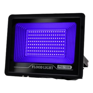 Refletor Luz Negra Lâmpada Ultravioleta 100w Plantas