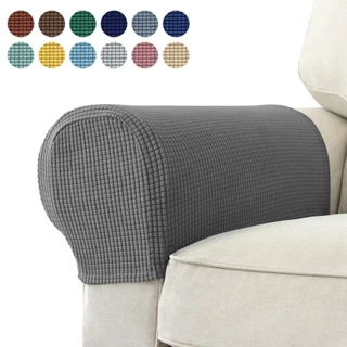 2 PCS Sofá Jacquard Capa Para Sala De Estar Poltrona Protetora De Braço De