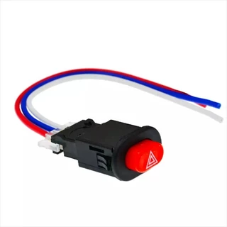 Botão Interruptor Pisca Alerta Universal Cg Fan Titan Start 160 Xre Twister Mix 150 Hornet Cbr