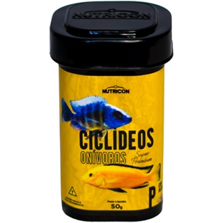 Alimento Ração Para Peixe Nutricon Ciclideos Onivoros 50gr P
