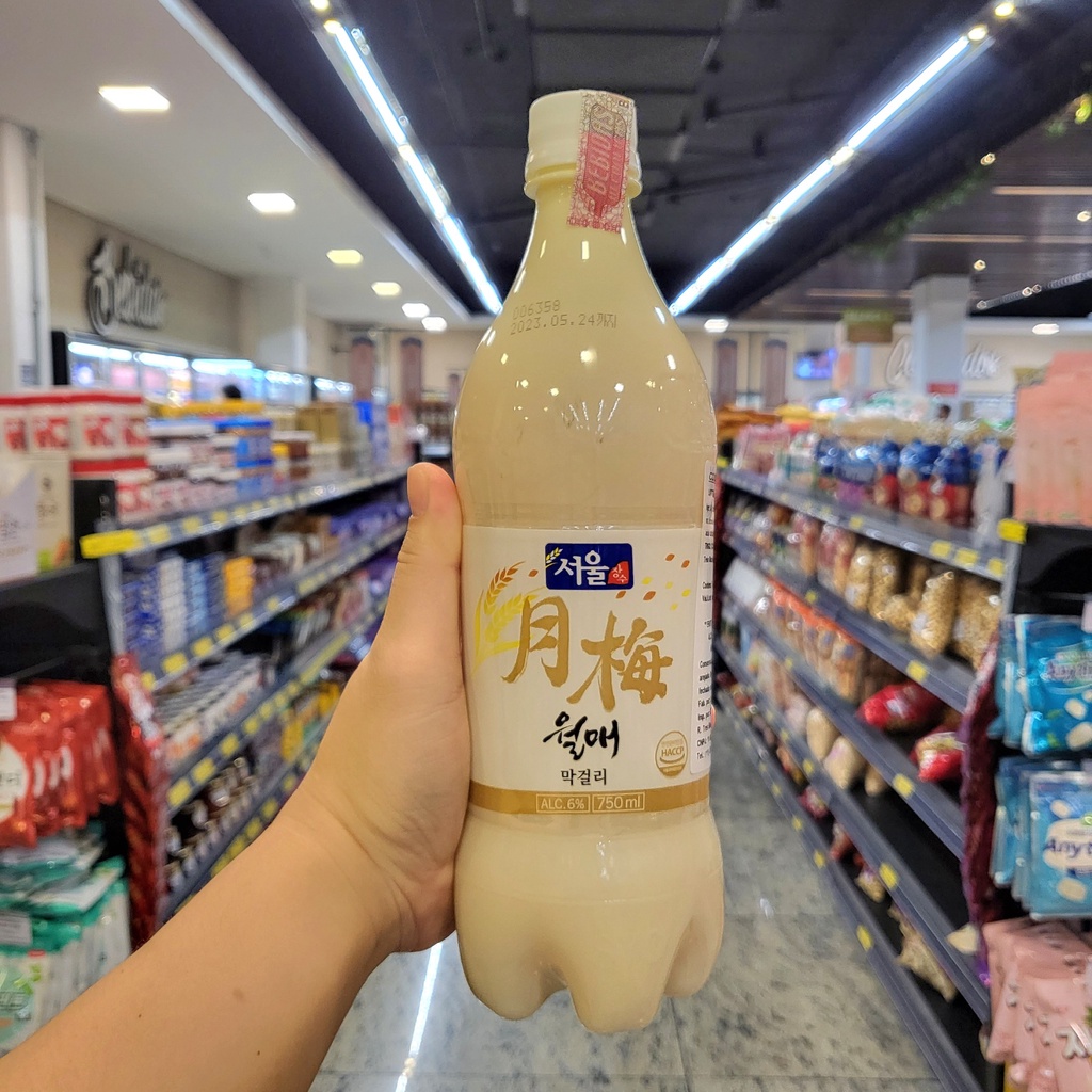 Bebida Coreana Walmae Makgeolli Korean Rice Wine (Vinho de Arroz) 750 ml Shopee Brasil
