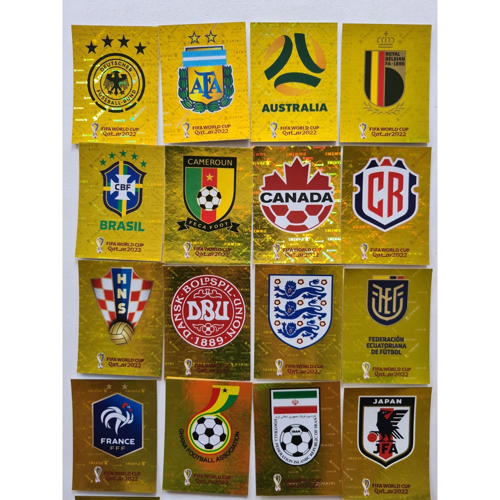 Escudos FC - Copa do Mundo no Catar 2022 Após as rodadas