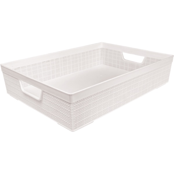 Cesto Organizador Multiuso Decorativo Juta A3 11,5 L Branco
