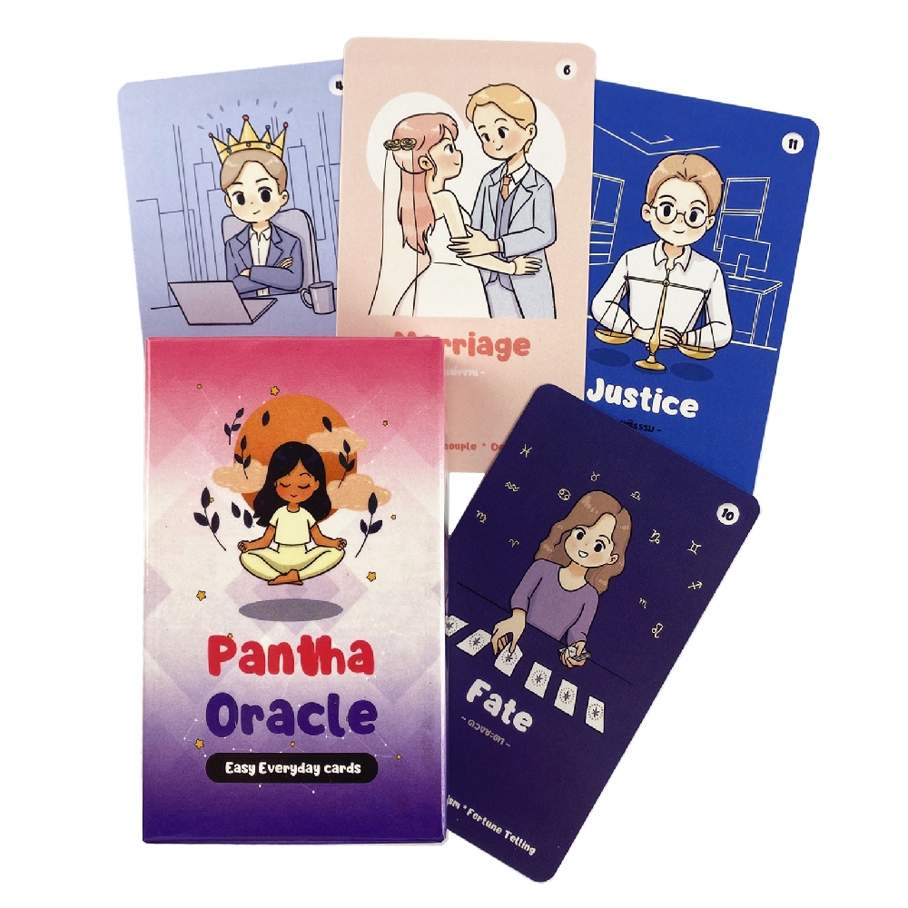 Oracle tarô cartas baralho jogo de tabuleiro criativo cartão de jogos com  inglês completo pdf guia