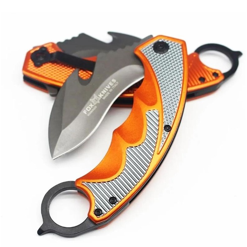 Canivete Fox Knives Lamina Lisa F91 C/ Clip Cinto - Escorrega o Preço