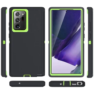 Para Samsung Galaxy Nota 20 Ultra/Note 10 Plus/S20 S21 S22 S23 S24 Capa Protetora Serviço Pesado Com [3 Camadas] Resistente À Prova De Choque De Borracha