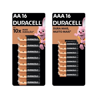 Pilha Recarregável AAA Duracell DX2400 900mAh com 2 unidades