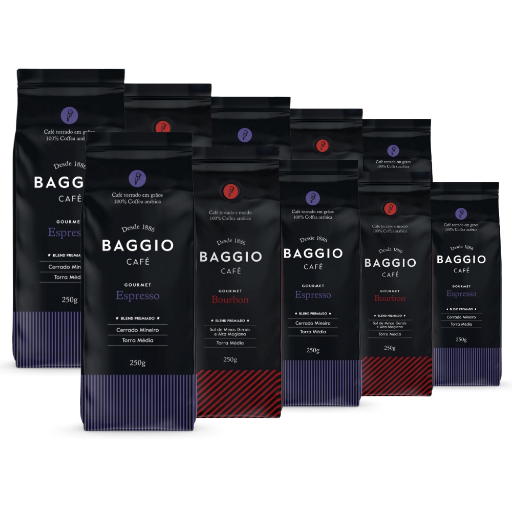 Cafe em Grao, Baggio, 10 Pacotes de 250g | Shopee Brasil