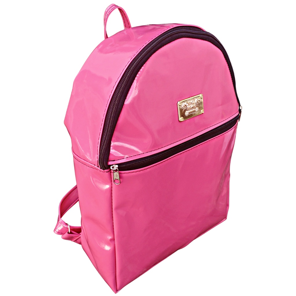 Mochila charol rosa on sale