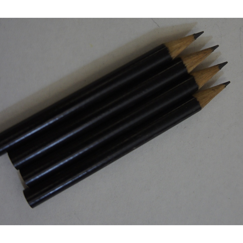 Mini lápis grafite SEM BORRACHA, preto- kit contendo 20 peças