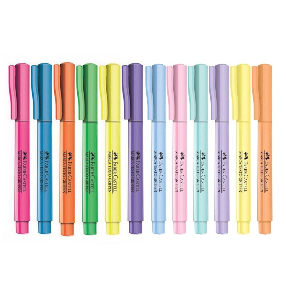 Marca Texto Faber Castell Grifpen Neon e Pastel