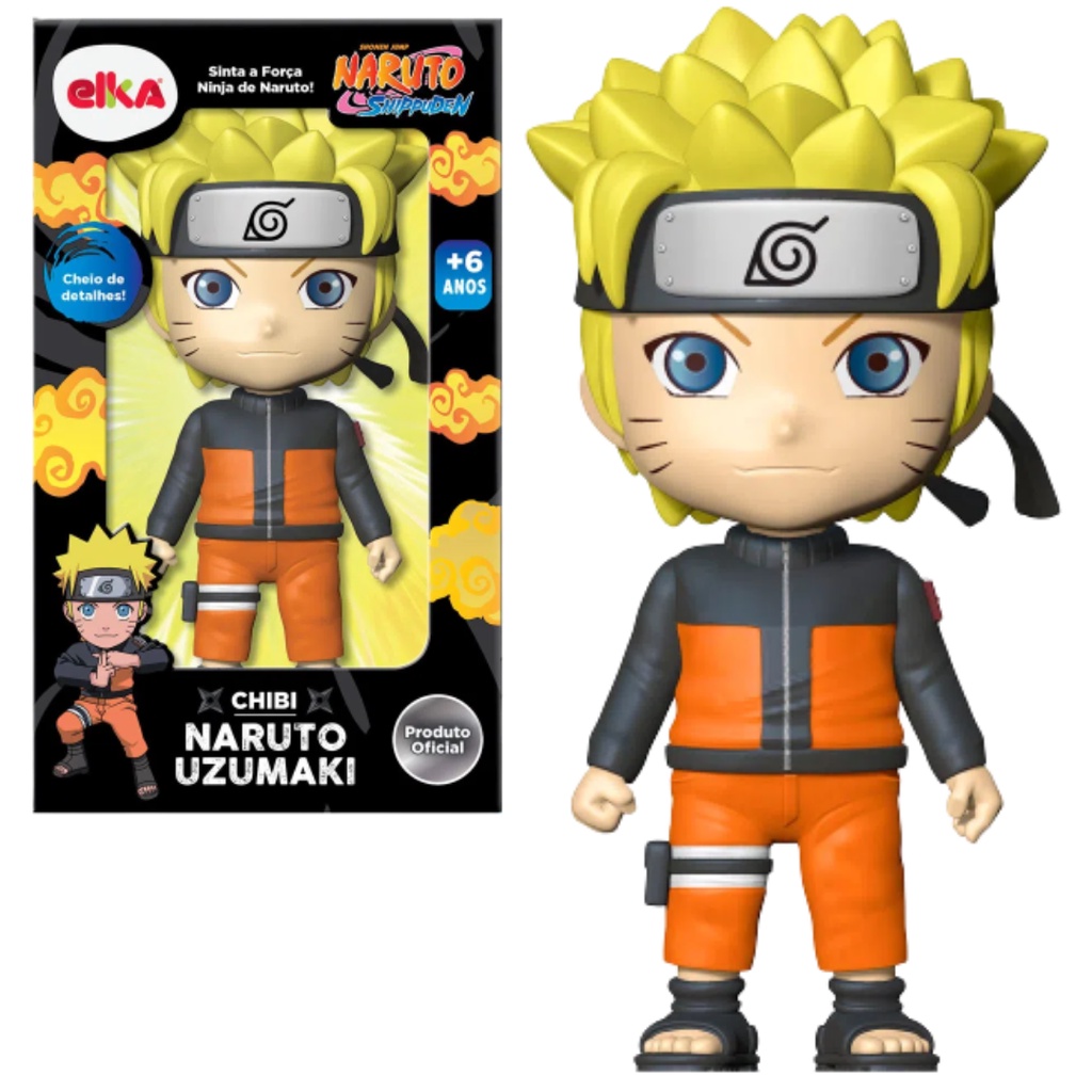 Naruto Shippuden Uzumaki Miniatura Infantil Lançamento Original- Elka ...