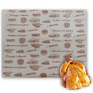 Papel acoplado p/ frango assado - 50x60 5KG