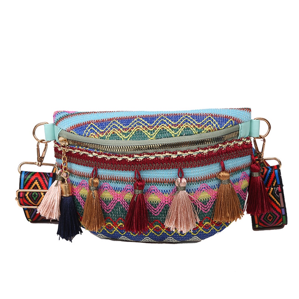 Bolsa De Cintura Feminina Estilo Folclórico Com Alça Ajustável Pacote ...