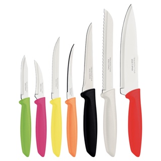 Faqueiro Plenus 7 peças cabos colorido cozinha moderna Tramontina