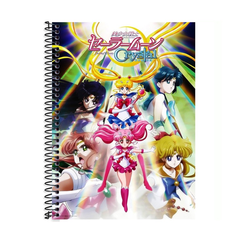 Caderno Sailor Moon 1 Matéria 80Fls Capa Dura | Shopee Brasil