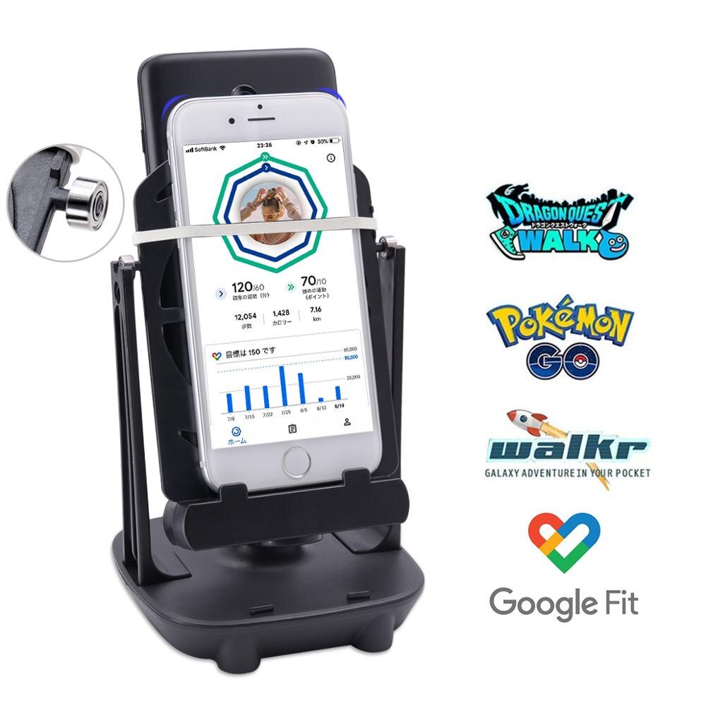 Pedômetro de suporte móvel para smartphone Pokemon Go Wiggler contador de passos máquina de presente