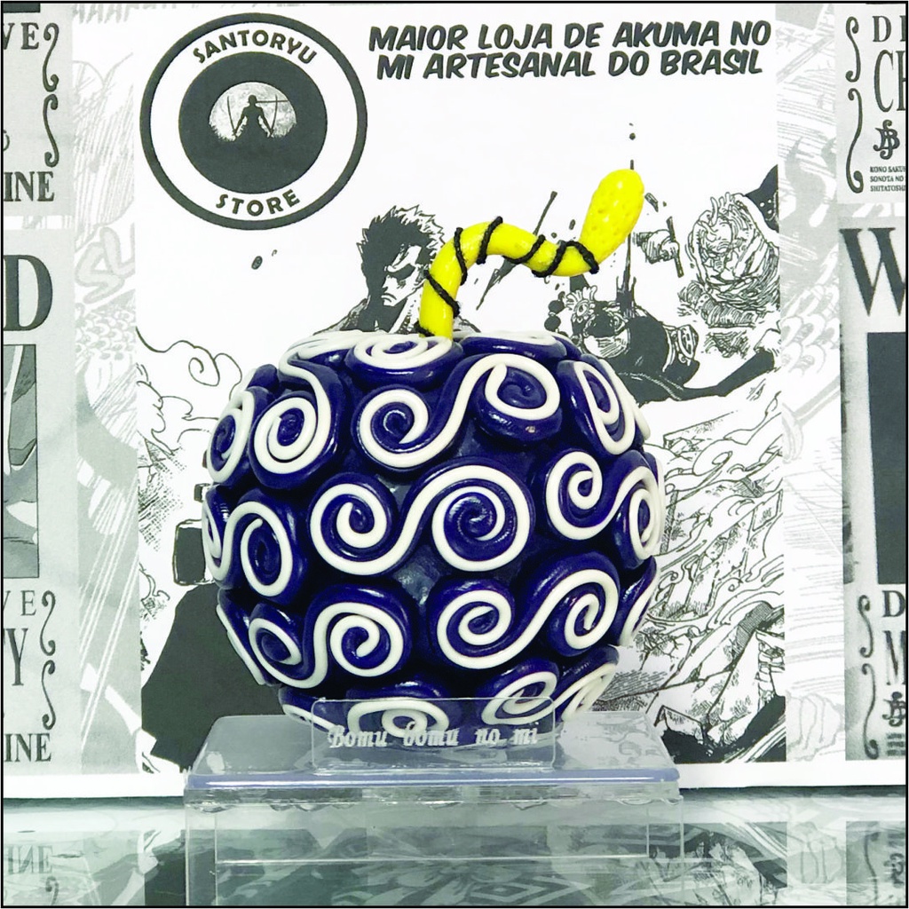 Action Figure Bomu Bomu no mi Akuma no mi One Piece Mangá Otaku geek Hq Marvel