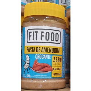 Pasta de Amendoim Cremosa FIT FOOD 450g - Massa Muscular - Magazine Luiza