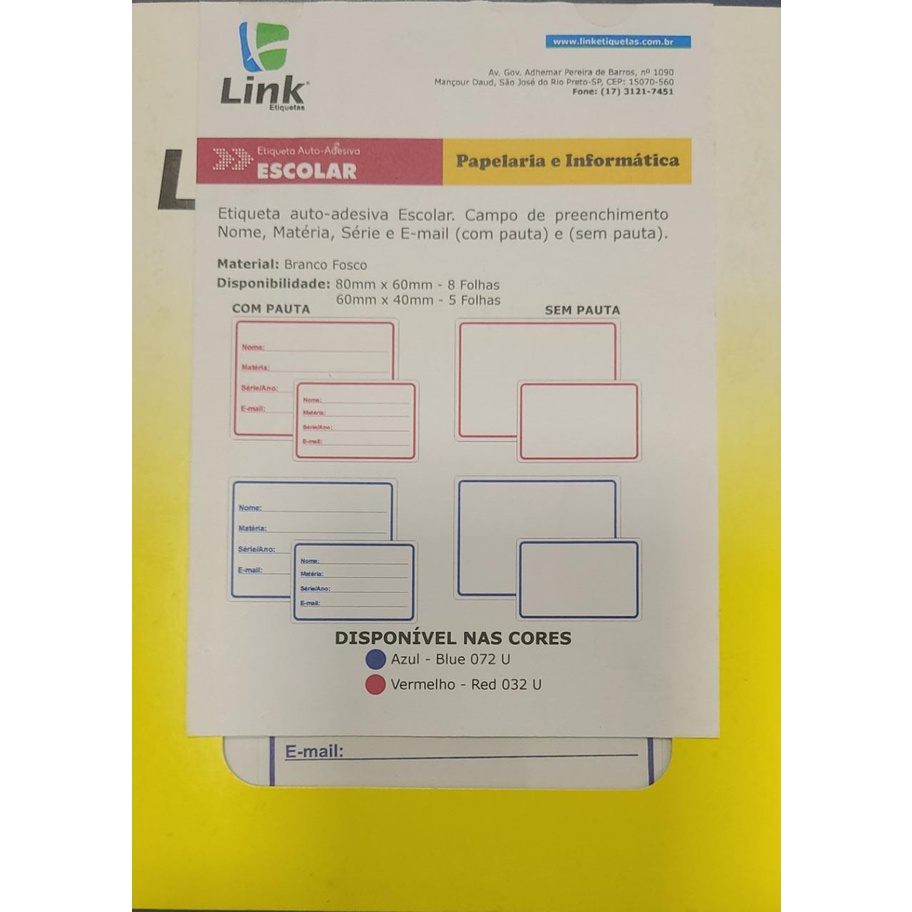 7 Copri Quaderno Monocolori Rossi Con Spazio Per Nome Materia - Segnapagine Incluso - Foto 7