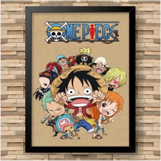 ONE PIECE - Quadros de séries, filmes, e animes - Quadro parede & decoração  - Presente - #A007