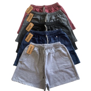 kit com 4 peças Short Feminino Moletinho Bolso E Amarra Moda caimento
