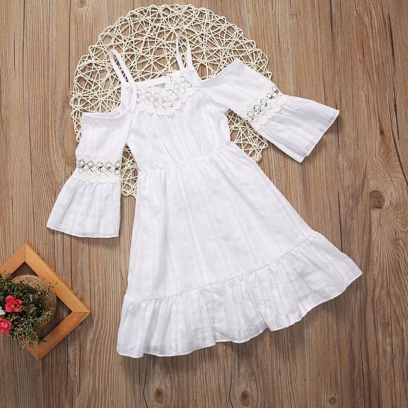 Vestido branco hot sale infantil praia